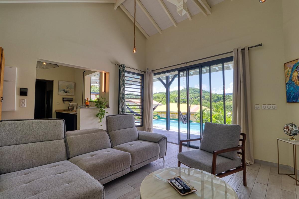 Location vacances Martinique - Salon ouvert sur la terrasse